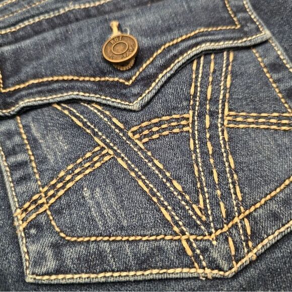 KUT From Kloth Womens Crop Jeans Size 12 Blue Nicole Stretch Denim - Picture 7 of 7